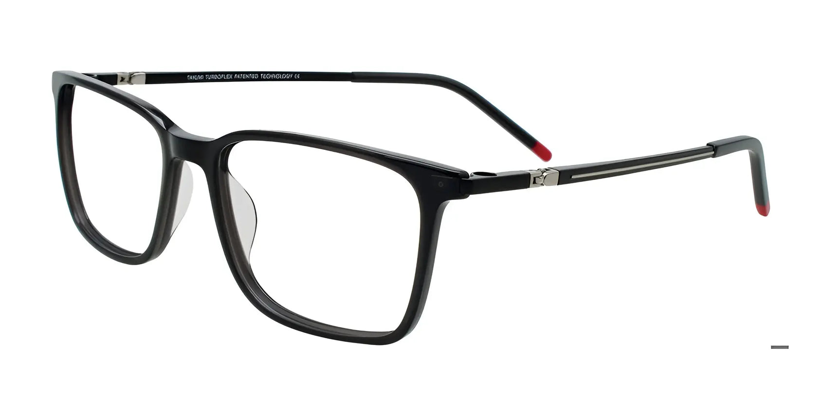 Takumi TK1263 Eyeglasses with Clip-on Sunglasses Black & Red Takumi TK1263 Eyeglasses with Clip-on Sunglasses Black & Red