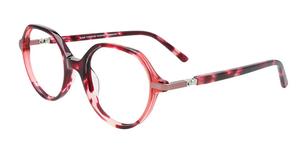 Takumi TK1264 Eyeglasses | Size 47 / Cherry Tortoise & Transparent Cherry