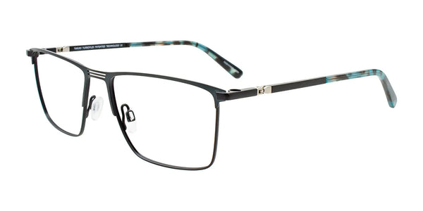 Takumi TK1268 Eyeglasses with Clip-on Sunglasses | Size 53 / Green & Black