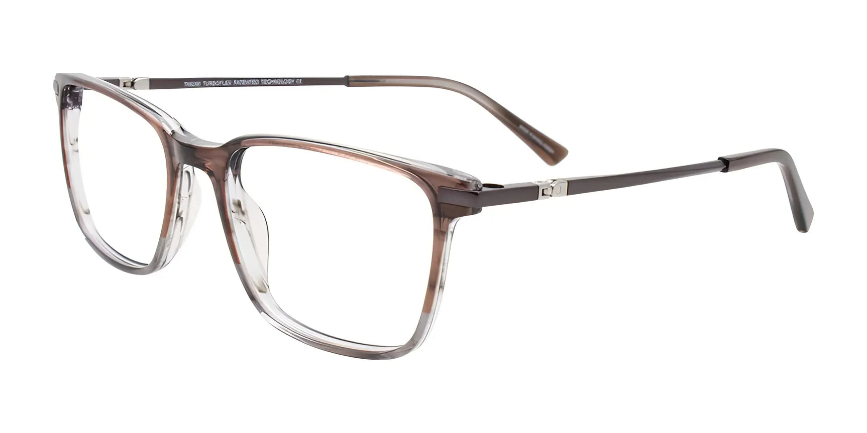 Takumi TK1269 Eyeglasses with Clip-on Sunglasses Light Brown & Grey Takumi TK1269 Eyeglasses with Clip-on Sunglasses Light Brown & Grey