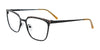 Takumi TK1277 Eyeglasses with Clip-on Sunglasses | Size 50 / Black & Mix Patterned Browline