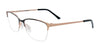 Takumi TK1279 Eyeglasses with Clip-on Sunglasses | Size 49 / Matt Black & Shiny Rose Gold