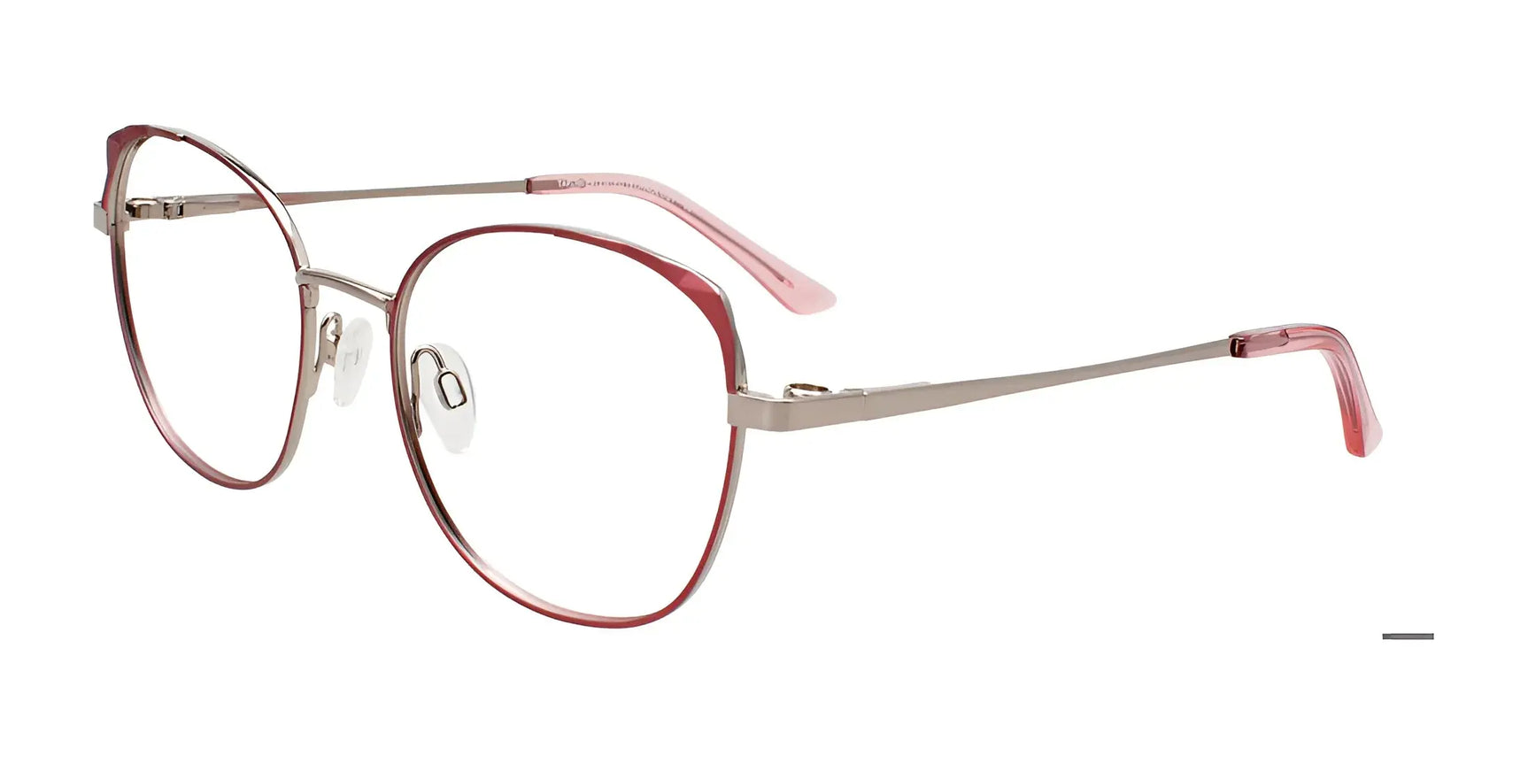 Takumi TK1280 Eyeglasses with Clip-on Sunglasses Shiny Steel & Matt Rose Takumi TK1280 Eyeglasses with Clip-on Sunglasses Shiny Steel & Matt Rose