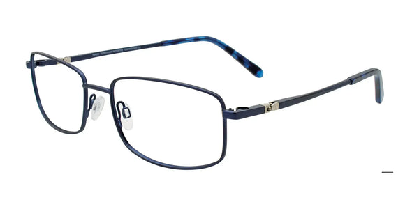 Takumi TK1281 Eyeglasses with Clip-on Sunglasses | Size 56 / Satin Blue