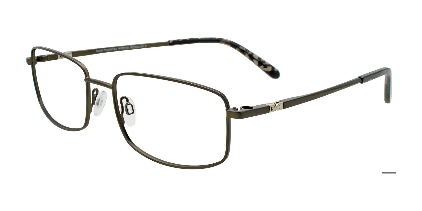 Takumi TK1281 Eyeglasses with Clip-on Sunglasses Satin Khaki Takumi TK1281 Eyeglasses with Clip-on Sunglasses Satin Khaki