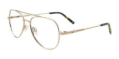 Takumi TK1284 Eyeglasses with Clip-on Sunglasses Gold