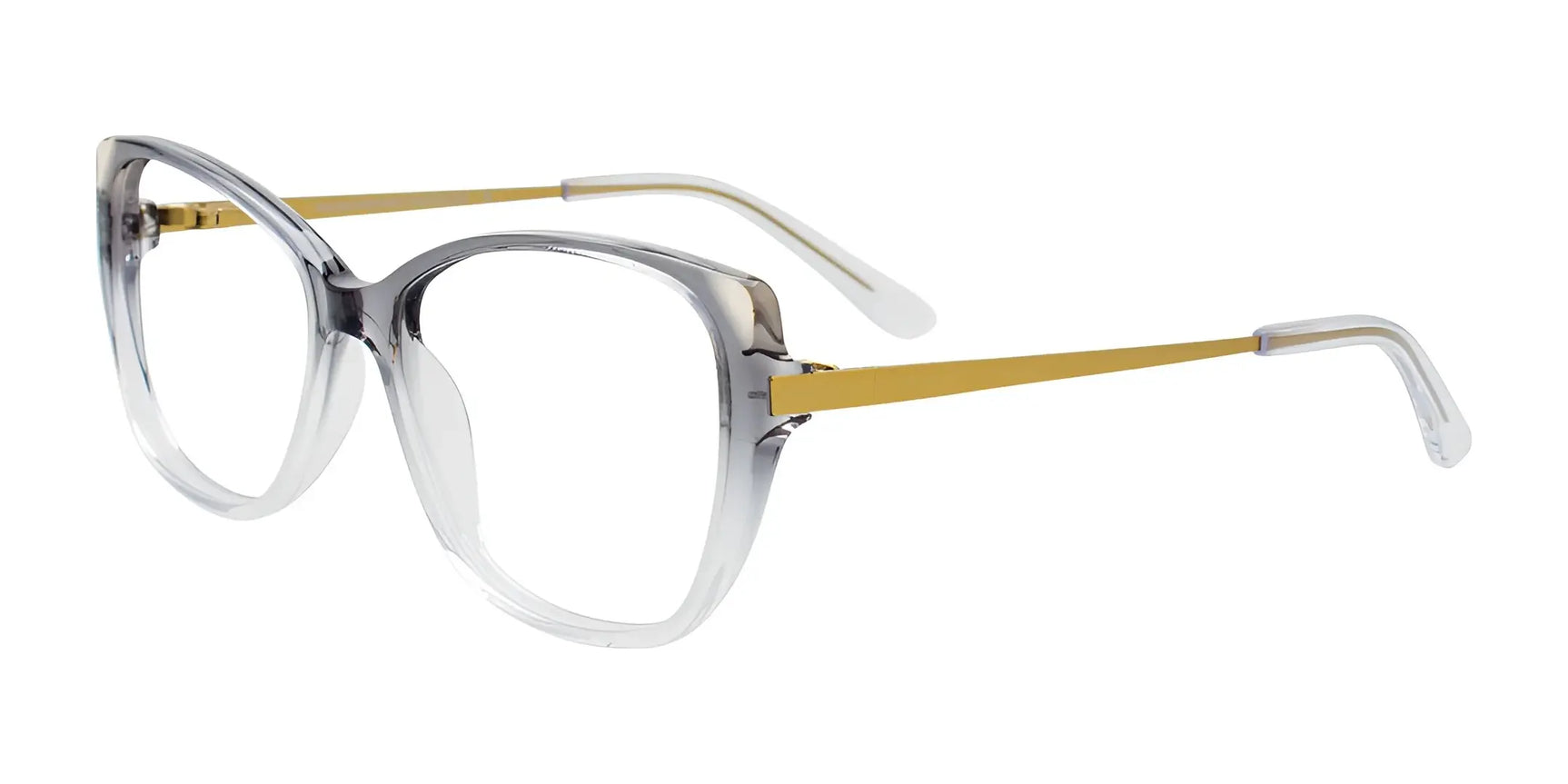 Takumi TK1287 Eyeglasses with Clip-on Sunglasses Transparent Black To Crystal Gradient Takumi TK1287 Eyeglasses with Clip-on Sunglasses Transparent Black To Crystal Gradient