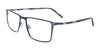 Takumi TK1295 Eyeglasses with Clip-on Sunglasses | Size 57 / Bruched Blue
