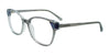 Takumi TK1299 Eyeglasses with Clip-on Sunglasses | Size 52 / Black & Crystal