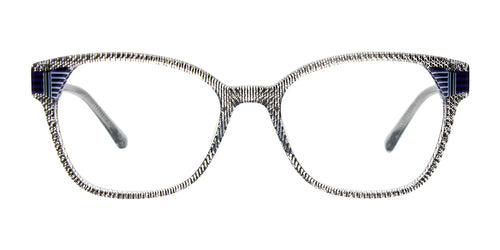 Takumi TK1299 Eyeglasses with Clip-on Sunglasses / Size 52 / Black & Crystal