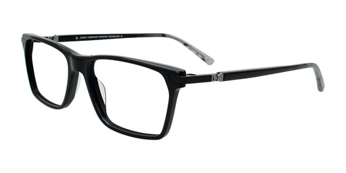 Takumi TK1307 Eyeglasses with Clip-on Sunglasses / Size 55 / Black