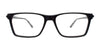 Takumi TK1307 Eyeglasses with Clip-on Sunglasses | Size 55 / Black