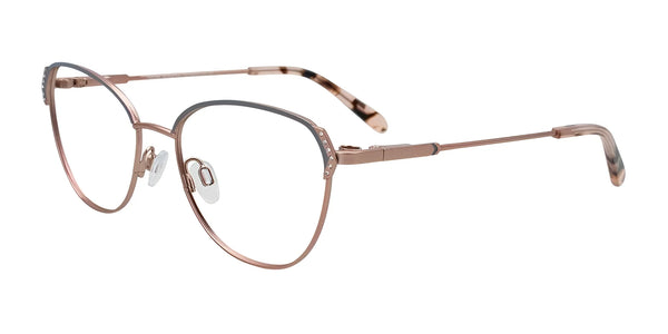 Takumi TK1322 Eyeglasses | Size 52 / Beige & Pink Gold