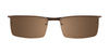 Takumi TK912 Eyeglasses with Clip-on Sunglasses | Size 50 / Satin Dark Brown