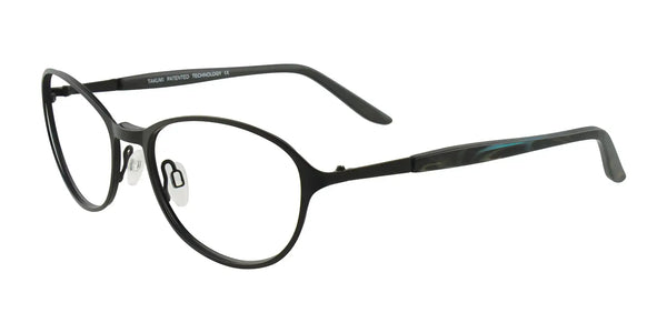 Takumi TK916 Eyeglasses with Clip-on Sunglasses | Size 53 / Matt Black