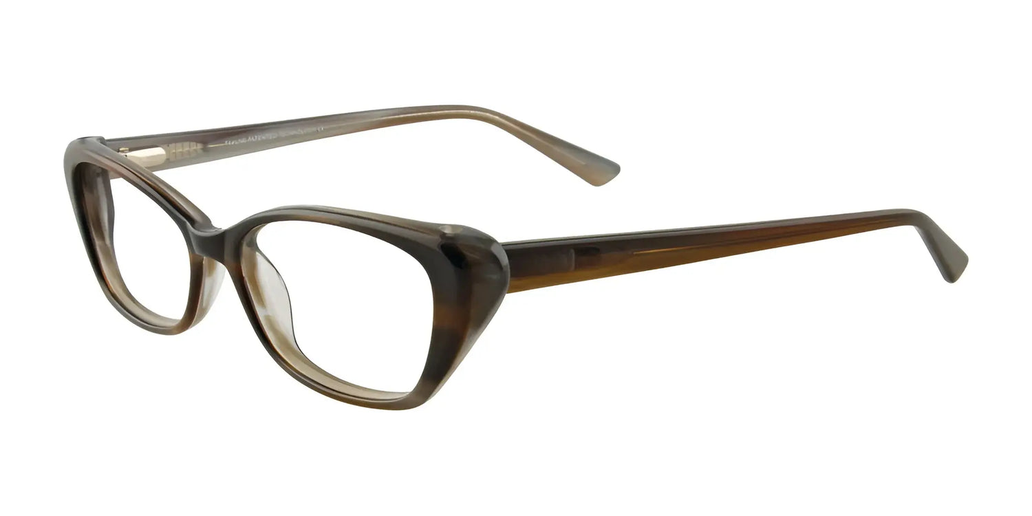 Takumi TK921 Eyeglasses with Clip-on Sunglasses Marbled Brown & Grey Takumi TK921 Eyeglasses with Clip-on Sunglasses Marbled Brown & Grey
