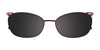 Takumi TK954 Eyeglasses with Clip-on Sunglasses | Size 55 / Satin Dark Brown