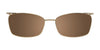 Takumi TK972 Eyeglasses with Clip-on Sunglasses | Size 53 / Light & Dark Brown