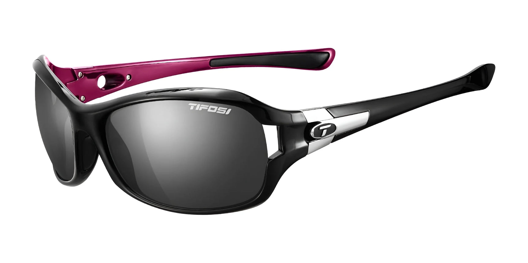 Tifosi Optics DEA SL Sunglasses Black / Pink / Smoke Tint Tifosi Optics DEA SL Sunglasses Black / Pink / Smoke Tint