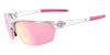 Tifosi Optics NAVAR Sunglasses / Satin Clear/Brown Tint with Pink Mirror