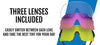 Tifosi Optics RAIL Sunglasses / Blackout/Interchange / Size Regular