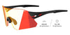 Tifosi Optics RAIL Sunglasses / Matte Black/Clarion Red Fototec / Size Regular