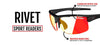 Tifosi Optics RIVET Reader Sunglasses | Size 72 / Blackout/Clarion Red Fototec +1.5
