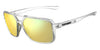 Tifosi Optics SALTO Sunglasses | Size 54 / Crystal Clear/Smoke Tint with Yellow Mirror