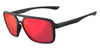 Tifosi Optics SALTO Sunglasses | Size 54 / Blackout/Smoke Tint with Red Mirror