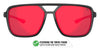 Tifosi Optics SALTO Sunglasses | Size 54 / Blackout/Smoke Tint