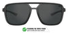 Tifosi Optics SALTO Sunglasses | Size 54 / Blackout/Smoke Tint