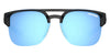 Tifosi Optics SALVO Sunglasses | Size 58 / Crystal Smoke/Smoke Tint with Sky Blue Mirror