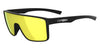 Tifosi Optics SANCTUM Sunglasses / Matte Black/Smoke Tint with Yellow Mirror / Size Regular