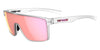 Tifosi Optics SANCTUM Sunglasses / Satin Clear/Brown Tint with Pink Mirror / Size Regular