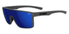 Tifosi Optics SANCTUM Sunglasses / Matte Gunmetal/Smoke Tint with Cobalt Blue Mirror / Size Regular