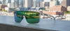 Tifosi Optics SANCTUM Sunglasses / Aqua Shimmer/Smoke Tint with Rose Pink Mirror / Size Regular