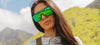 Tifosi Optics SANCTUM Sunglasses / Aqua Shimmer/Smoke Tint with Rose Pink Mirror / Size Regular
