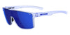 Tifosi Optics SANCTUM Sunglasses / Ice Blue/Smoke Tint with Cobalt Blue Mirror / Size Regular
