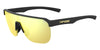 Tifosi Optics SANCTUM SL Sunglasses / Matte Black/Smoke Tint with Yellow Mirror