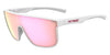 Tifosi Optics SANCTUM XL Sunglasses / Matte White/Brown Tint with Pink Mirror