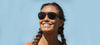 Tifosi Optics SELCA Sunglasses | Size 56 / Black Tortoise/Smoke Tint with Sky Blue Mirror