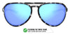 Tifosi Optics SELCA Sunglasses | Size 56 / Black Tortoise/Smoke Tint with Sky Blue Mirror
