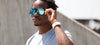 Tifosi Optics SELCA Sunglasses | Size 56 / Black Tortoise/Smoke Tint with Sky Blue Mirror