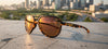 Tifosi Optics SELCA Sunglasses | Size 56 / Black Tortoise/Smoke Tint with Sky Blue Mirror