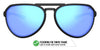 Tifosi Optics SELCA Sunglasses | Size 56 / Black Tortoise/Smoke Tint with Sky Blue Mirror
