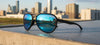Tifosi Optics SELCA Sunglasses | Size 56 / Black Tortoise/Smoke Tint with Sky Blue Mirror