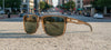 Tifosi Optics SHUMO Sunglasses / Crystal Denim/Smoke Tint with Gold Mirror