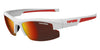 Tifosi Optics SHUTOUT Sunglasses | Size 60 / Matte White / Smoke Tint with Red Mirror