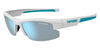 Tifosi Optics SHUTOUT Sunglasses | Size 60 / Matte White / Smoke Tint with Bright Blue Mirror