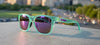 Tifosi Optics SMIRK Sunglasses | Size 49 / Matte Blue Tortoise / Brown w/ no mirror
